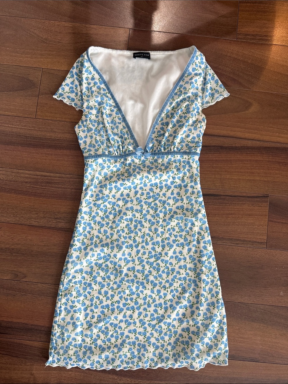 White Fox Mini Floral Dress